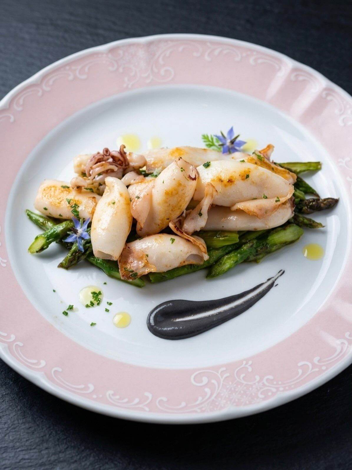 Seppie e asparagi